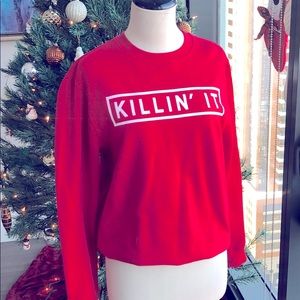 “Killin’ It” red sweater